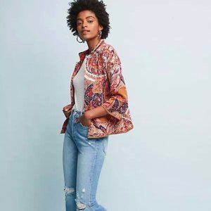 Anthropologie Multicolor Patterned Blazer